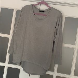 Gray oversized sweater